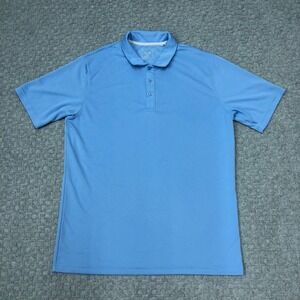 Eage Of Shirt Mens Extra Large Blue Golf Polo Performance Stretch Everyday Basic